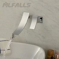 Fashion design waterfall two holes health wash basin faucets